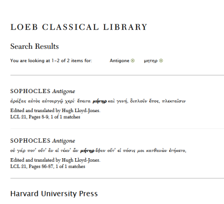 Search Results printer friendly - Loeb Classical Library 2014-10-07 12-14-49