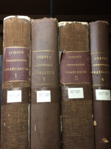 photo of spines of CIG volumes